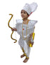 BookMyCostume Mahabharat Warrior Costume for Kids – Arjun / Bhishma Pitamah Look with Silver Chest Armor & Accessory Set | Indian Mythological Fancy Dress for School & Cultural Events