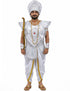 Mahabharat Warrior Costume for Kids – Arjun / Bhishma Pitamah Look with Silver Chest Armor & Accessory Set | Indian Mythological Fancy Dress for School & Cultural Events