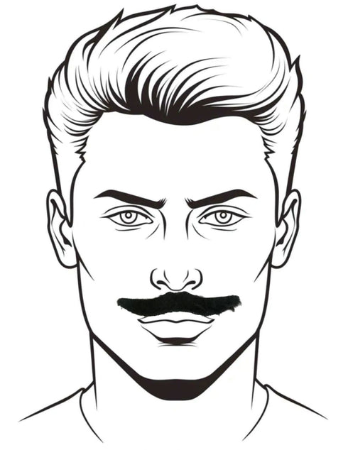 BookMyCostume Stick-On Moustache Set – 12 Pieces with 6 Unique Styles | Self-Adhesive Fake Mustaches for Kids & Adults | Theme Party, Fancy Dress, Fun Props