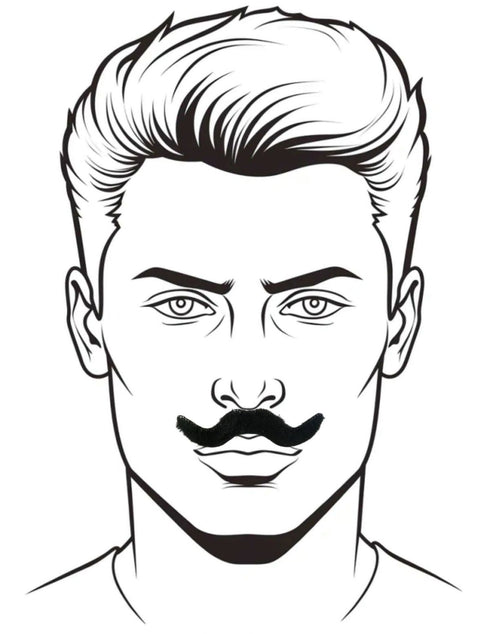 BookMyCostume Stick-On Moustache Set – 12 Pieces with 6 Unique Styles | Self-Adhesive Fake Mustaches for Kids & Adults | Theme Party, Fancy Dress, Fun Props