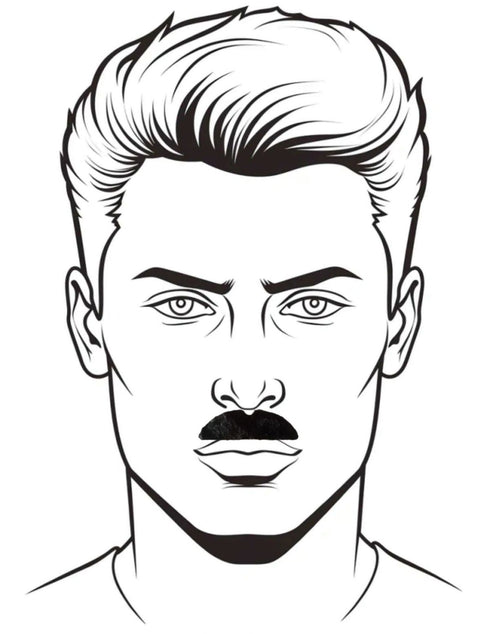 BookMyCostume Stick-On Moustache Set – 12 Pieces with 6 Unique Styles | Self-Adhesive Fake Mustaches for Kids & Adults | Theme Party, Fancy Dress, Fun Props