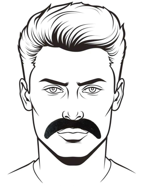 BookMyCostume Stick-On Moustache Set – 12 Pieces with 6 Unique Styles | Self-Adhesive Fake Mustaches for Kids & Adults | Theme Party, Fancy Dress, Fun Props