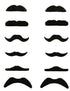 Stick-On Moustache Set – 12 Pieces with 6 Unique Styles | Self-Adhesive Fake Mustaches for Kids & Adults | Theme Party, Fancy Dress, Fun Props