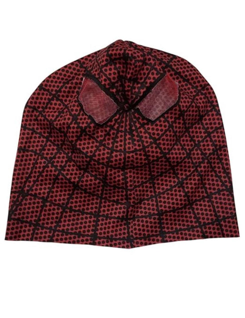 BookMyCostume 2 Pc Red Blue Web Hero Muscle-Look Superhero Costume with Padded Chest, Arms & Cloth Mask | Sublimation Printed Fancy Dress Outfit | Birthday Celebration Costume