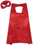 Red & Black Cape and Mask Set for Kids - Superhero Dress Up Costumes for Boys and Girls | Perfect for Dress Up, Cosplay, Halloween & Parties | 3-10 Years