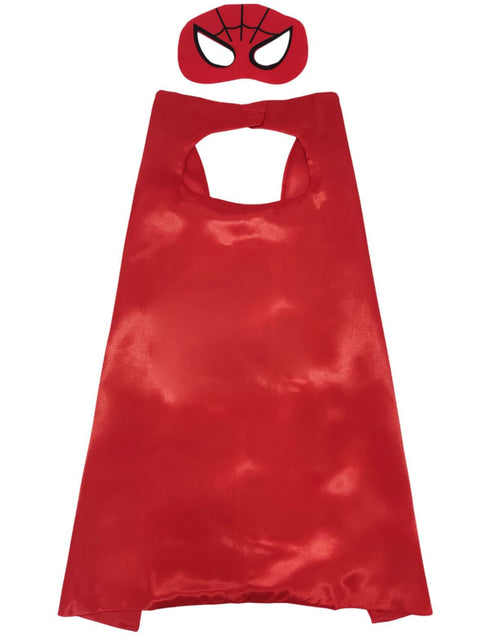 BookMyCostume Spider Cape and Mask Set for Kids - Superhero Dress Up Costumes for Boys and Girls | Perfect for Dress Up, Cosplay, Halloween & Parties | 3-10 Years