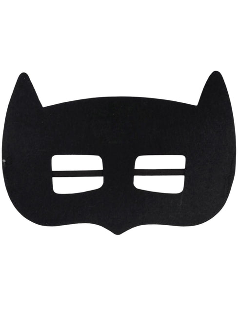 BookMyCostume Black Bat Cape and Masks Set for Kids - Superhero Dress Up Costumes for Boys and Girls | Perfect for Dress Up, Cosplay, Halloween & Parties | 3-10 Years