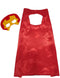 Red & Yellow Cape and Masks Set for Kids - Superhero Dress Up Costumes for Boys and Girls | Perfect for Dress Up, Cosplay, Halloween & Parties | 3-10 Years