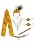 BookMyCostume Krishna Jewellery for Kids 8-Pcs Complete | Janmashtami Photoshoot Props | Krishna Dress for Kids | Jewellery Accessory for Krishna Costume for Baby Boy | Dress Accessories – 0-7 Years