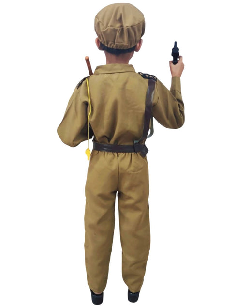 Police Dress for Kids | 7 Pcs Set Police Uniform Costume – Professionals & Helpers Theme | Ideal for Fancy Dress, Role Play, Independence Day & School Events