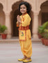 BookMyCostume Shri Krishna Dress for Baby Boy | Print Krishna Costume for Kids with Patka | Janmashtami Photoshoot Outfit | Kanha Dress for Baby Boy | Fancy Dress Costumes for Kids