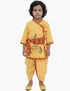 BookMyCostume Shri Krishna Dress for Baby Boy | Print Krishna Costume for Kids with Patka | Janmashtami Photoshoot Outfit | Kanha Dress for Baby Boy | Fancy Dress Costumes for Kids