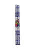 Wooden Raja Rani Dandiya Sticks | Traditional Seth Sethani Garba Sticks for Navratri & Dance Festivals | PVC Coated White & Blue Wooden Dandiya (1 Pair – 2 Sticks) | Fancy Dress Accessory for Kids & Adults