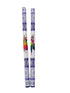 Wooden Raja Rani Dandiya Sticks | Traditional Seth Sethani Garba Sticks for Navratri & Dance Festivals | PVC Coated White & Blue Wooden Dandiya (1 Pair – 2 Sticks) | Fancy Dress Accessory for Kids & Adults