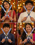 Wooden Raja Rani Dandiya Sticks | Traditional Seth Sethani Garba Sticks for Navratri & Dance Festivals | PVC Coated White & Blue Wooden Dandiya (1 Pair – 2 Sticks) | Fancy Dress Accessory for Kids & Adults