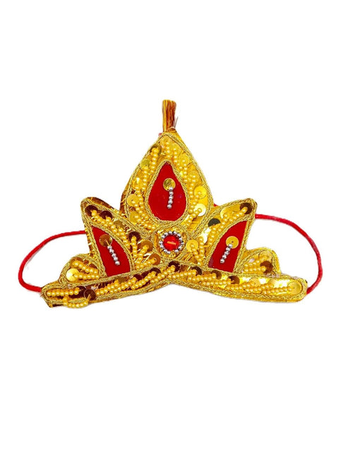 Heavy Pearl Krishna Jewellery Set for Kids/Janmashtami Accessory for Kids/Infant Bal Gopal/Kanha Bal Krishna Mukut Jewelry Set 0-8 Years