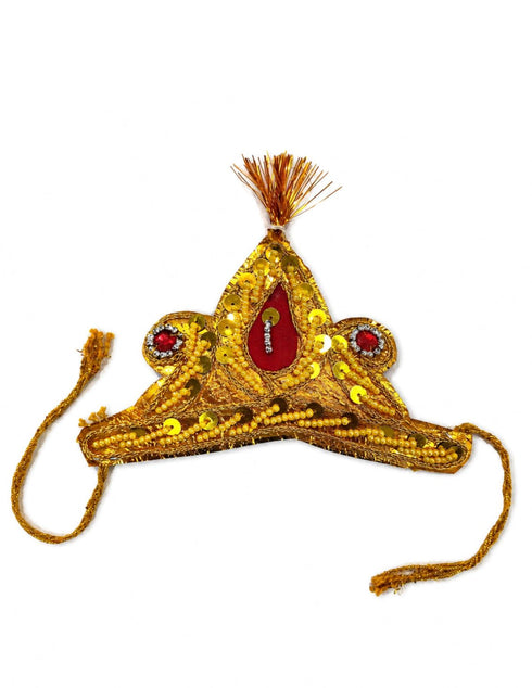 Heavy Pearl Krishna Jewellery Set for Kids/Janmashtami Accessory for Kids/Infant Bal Gopal/Kanha Bal Krishna Mukut Jewelry Set 0-8 Years