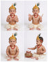 Heavy Pearl Krishna Jewellery Set for Kids/Janmashtami Accessory for Kids/Infant Bal Gopal/Kanha Bal Krishna Mukut Jewelry Set 0-8 Years