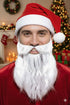 BookMyCostume Christmas Accessory Set Santa Cap and Beard for Adults Fancy Dress Accessory
