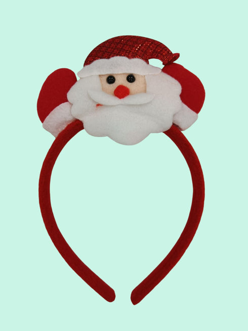BookMyCostume Pack of 2 Christmas Accessory Set Santa Headband and Goodies Bag Combo For Girls | Kids