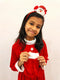 BookMyCostume Pack of 2 Christmas Accessory Set Santa Headband and Goodies Bag Combo For Girls | Kids