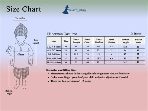 Maharashtrian Fisherman Machuara Kids Fancy Dress Costume for Boys