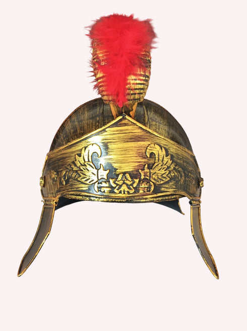 Ancient Roman Greek Warrior Gladiator Helmet Kids & Adults Fancy Dress Costume Accessory