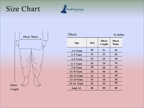 Rajasthani Indian State Fancy Dress Costume for Boys and Men | With Pagdi