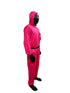 BookMyCostume Survival Drama Korean TV Series Game Costume with Attached Hood, Plastic Mask & Belt - Halloween Cosplay Outfit for Adults | For Mens