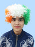 BookMyCostume Tricolor Curly Hair Wig - Unisex Adult & Kids Fancy Dress Patriotic Accessory