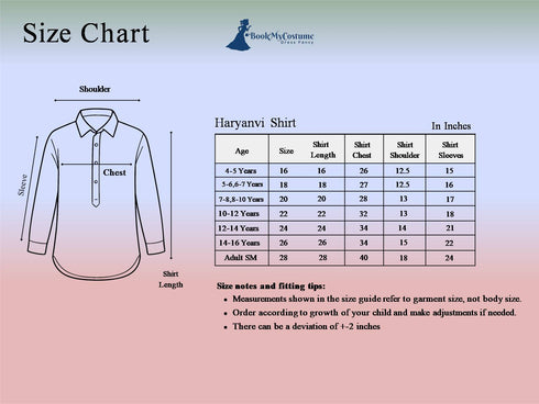 BookMyCostume Haryana State Traditional Thel Costume for Girls and Women