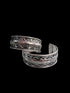 Antique Indian Tribal Silver Cuff Kada Bracelet Bangles (Pair of 2) Fancy Dress Costume Accessory for Girls