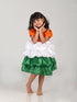 BookMyCostume Tri Colored Frock Independence Day for Girl Kids Fancy Dress Costume