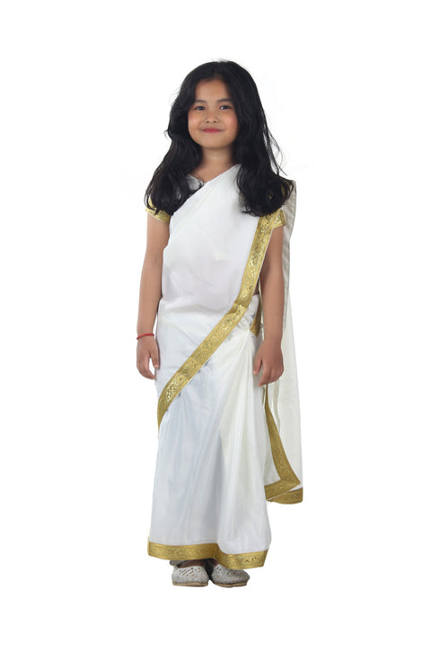 BookMyCostume Kerala Indian State Saree Onam Fancy Dress Costume for Girls and Females