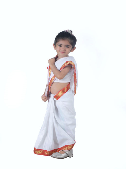 BookMyCostume Sarojini Naidu Leader Saree GIrls & Women Fancy Dress Costume