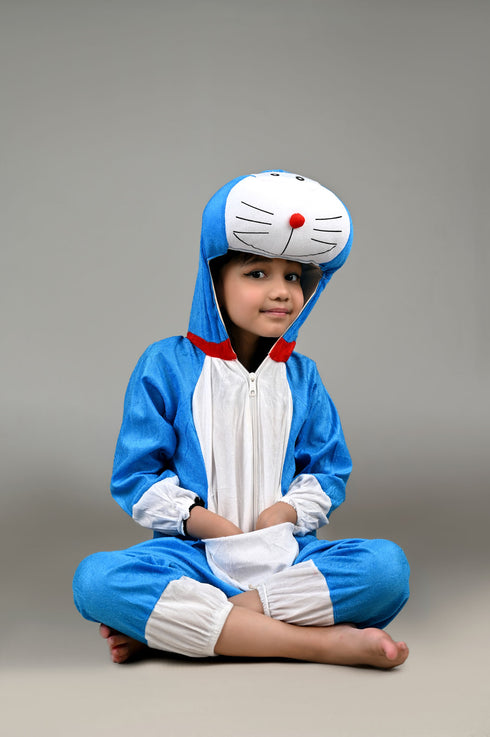 BookMyCostume Blue Cartoon Kids Fancy Dress Jumpsuit Costume for kids