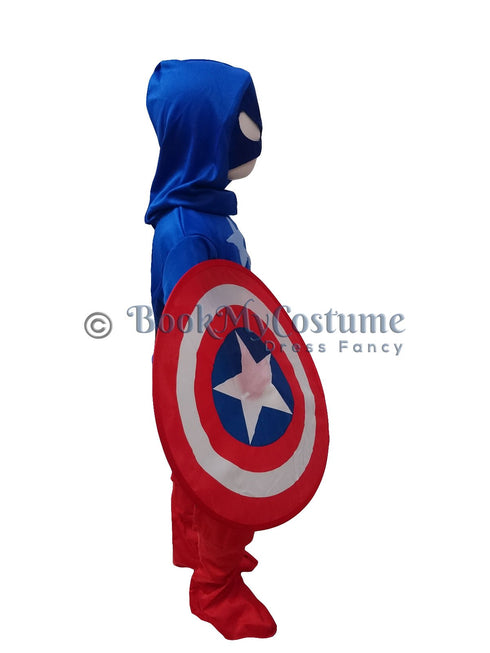 American Superhero Fancy Dress Costume for Kids - Imported