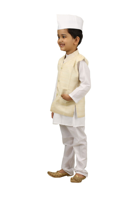 BookMyCostume Pandit Ji Jawahar Lal Nehru First Indian Prime Minister National Leader for Boys Kids Adult  Fancy Dress Costume