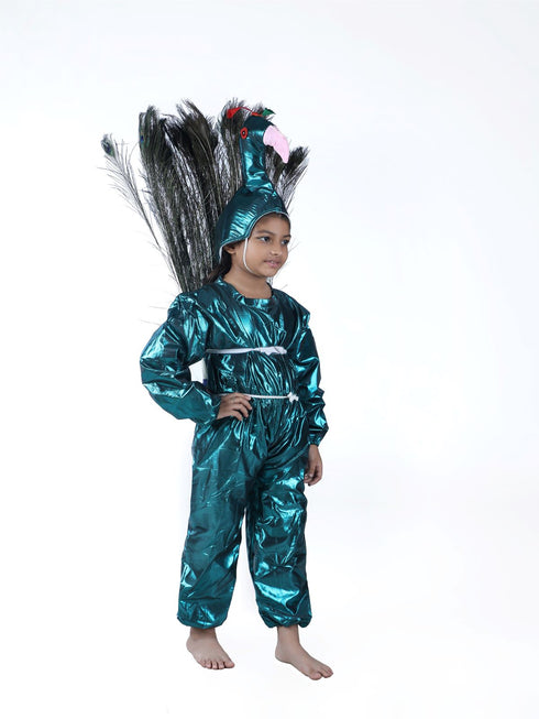 Book My Costume Peacock (with Feathers) Bird Fancy Dress Costume