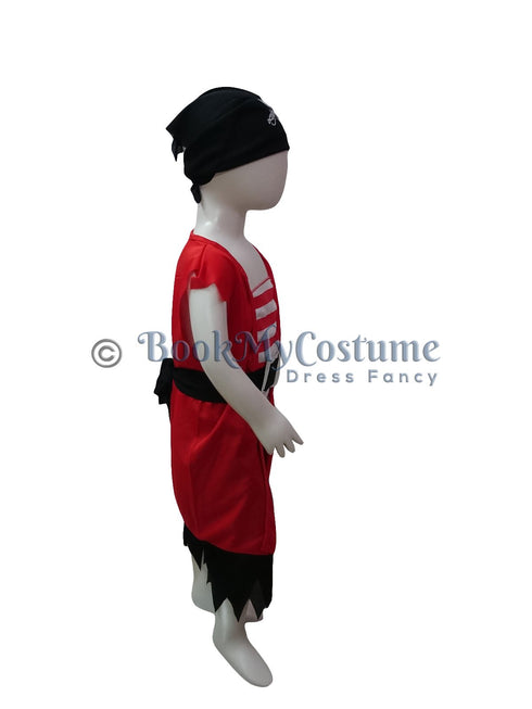 BookMyCostume Sea Pirate Kids Fancy Dress Costume | Halloween Theme | Imported