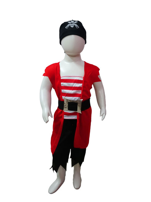 BookMyCostume Sea Pirate Kids Fancy Dress Costume | Halloween Theme | Imported