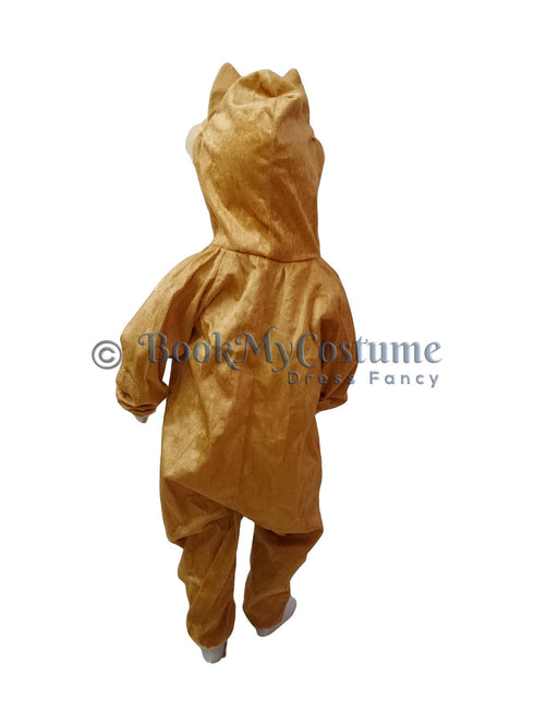 BookMyCostume Brown Fox Clever Animal Kids Fancy Dress Costume For Kids