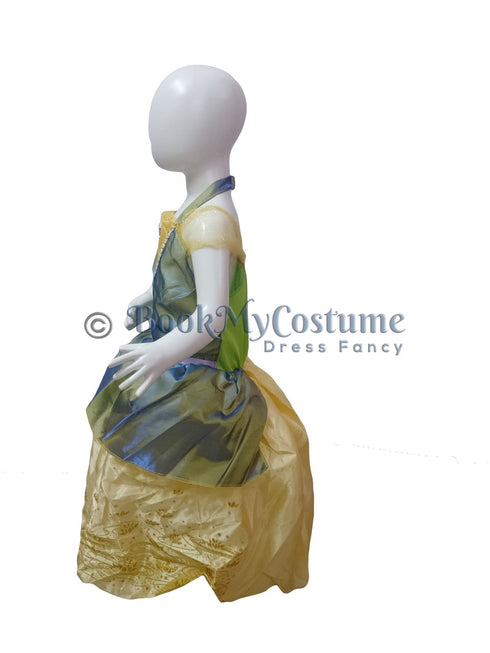 Tiana Disney Princess & the Frog Fairy tale Kids Fancy Dress Costume | Imported