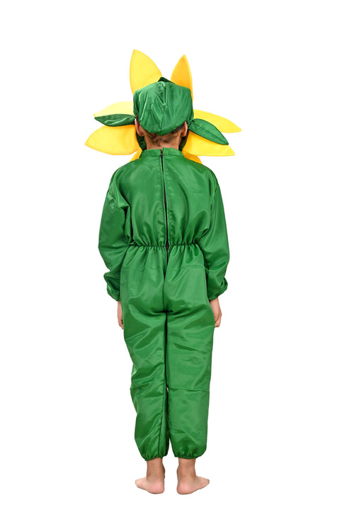BookMyCostume Yellow Flower Kids Fancy Dress Costume