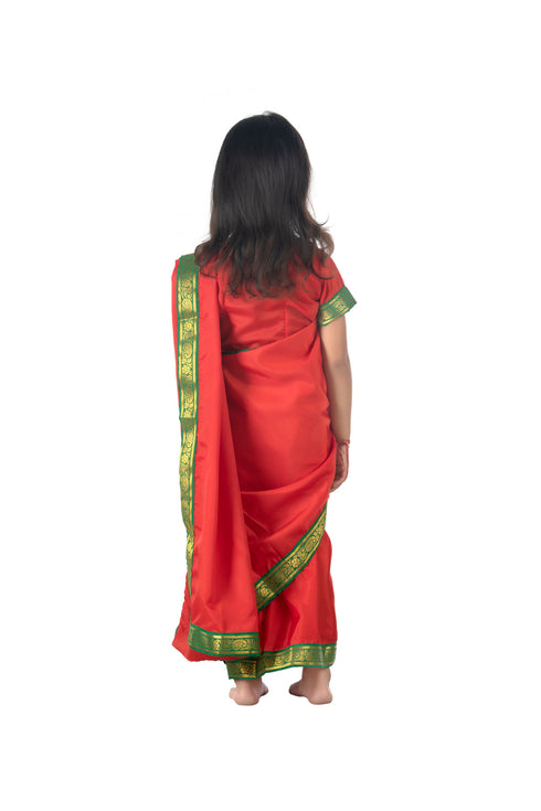 BookMyCostume Maiya Yashoda Saree Janmashtami  Kids Fancy Dress Costume for Girls