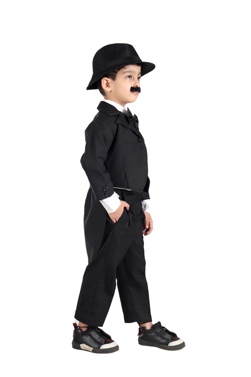 Charlie Chaplin Dress for Boys | Comic Character Fancy Dress Costume | Charlie Chaplin Costume for Kids