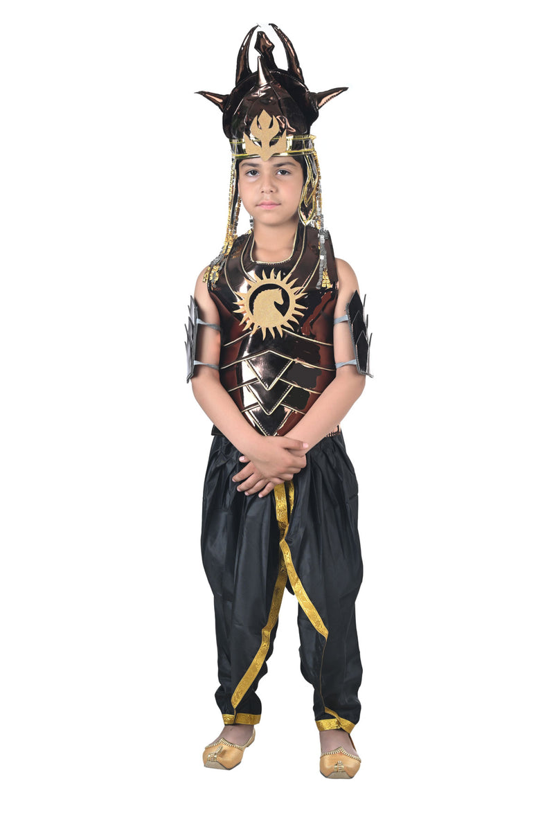 Baahubali Warrior Indian Movies Character with Helmet Kids & Adults Fancy Dress Costume Rent / Adult M-L