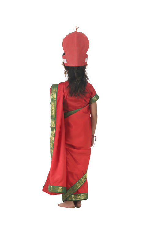 BookMyCostume Rani Sita for Girl Kids & Adult Fancy Dress Costume | Ramlila Dussehra Ramayana Mythology