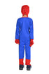 The Red Blue Superhero with Gloves Superhero Kids Fancy Dress Costume | Standard