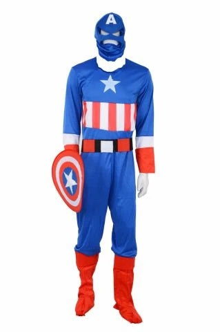 BookMyCostume American Superhero Marvel Avengers Superhero Theme Party Costume For Men | Boys | Adults - Premium
